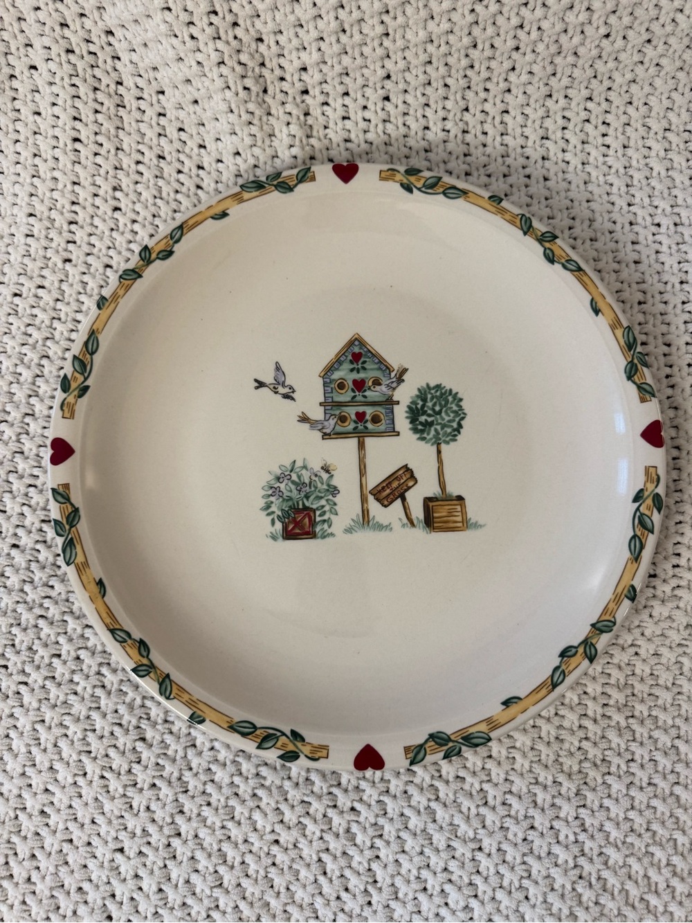 Thomson Pottery Birdhouse 12.5” Serving Platter